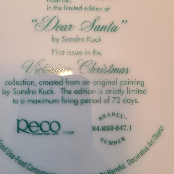 Decorative Porcelain Plate - Picture 2 of 4